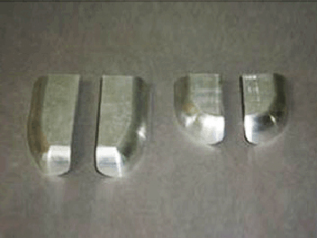鋁制件去氧化皮、啞光處理前后